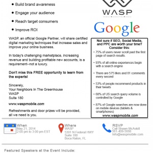 wasp google partners connect invite